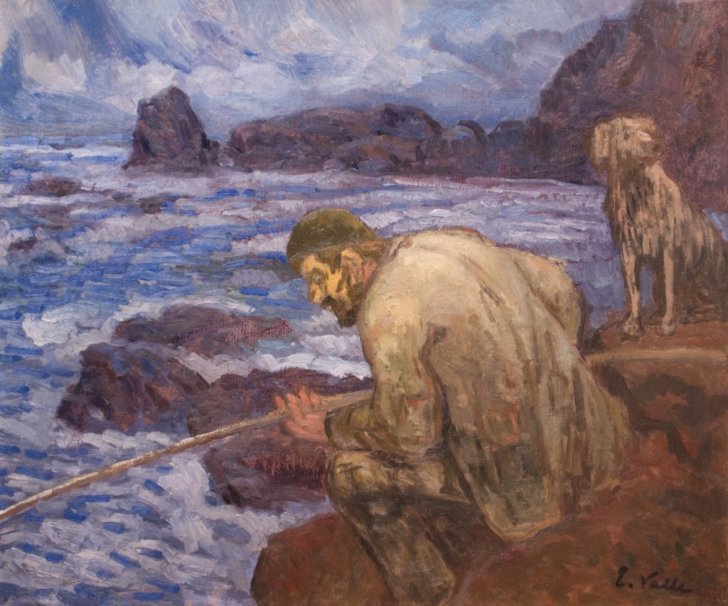 "El Pescador", h. 1918. Óleo sobre lienzo, 47 x 55 cm
